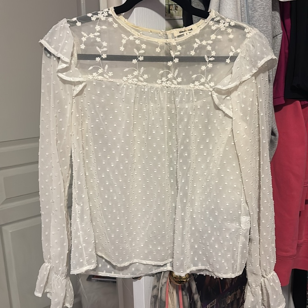 Sheer White Blouse